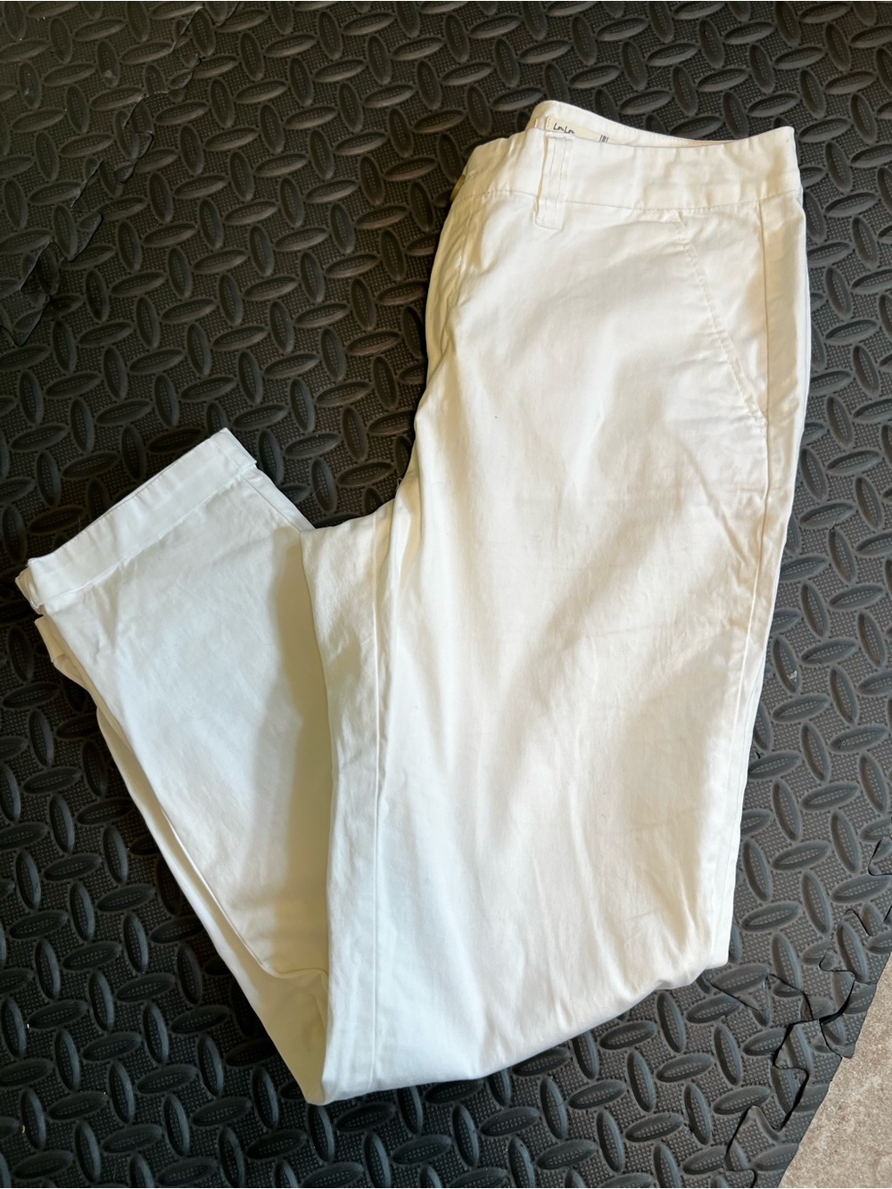 Maison Jules White Chino Capri Pants | Cotton Stretch | Casual